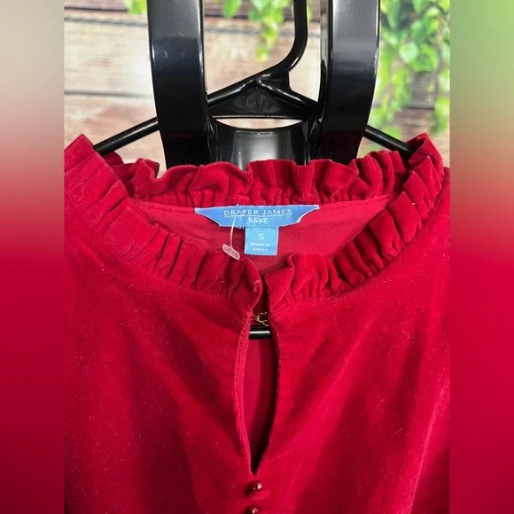 Draper James RSVP Red Corduroy Dress Size Small - Picture 10 of 10